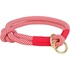 Papírenské zboží - Rundes, halb einziehbares Soft Rope-Halsband, rot/creme, L: 50 cm/ 10 mm