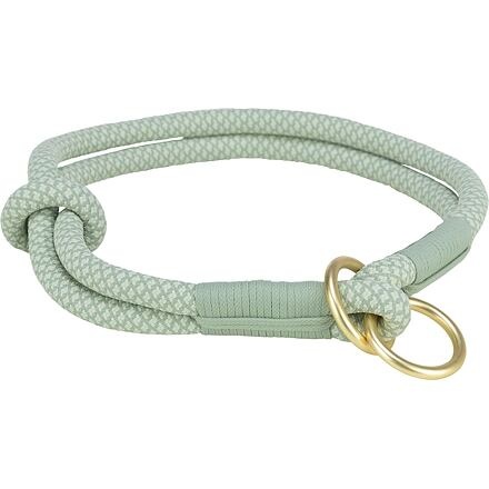 Papírenské zboží - Soft Rope kulatý polostahovací obojek, šalvěj/máta L: 50 cm/ 10 mm