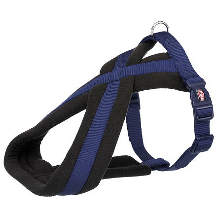 Papírenské zboží - Nylonový postroj PREMIUM podšitý - indigo S-M:hruď:40-70cm/20mm