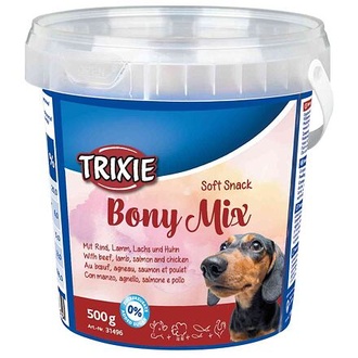 Papírenské zboží - Soft Snack Bony MIX - hovězí, jehněčí, losos, kuře 500 g 