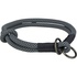 Papírenské zboží - Rundes, halb einziehbares Soft Rope-Halsband, schwarz/grau, L: 50 cm/ 10 mm