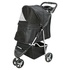 Papírenské zboží - Kinderwagen mit Schnellklappfunktion 47x100x80cm, bis 11kg, schwarz