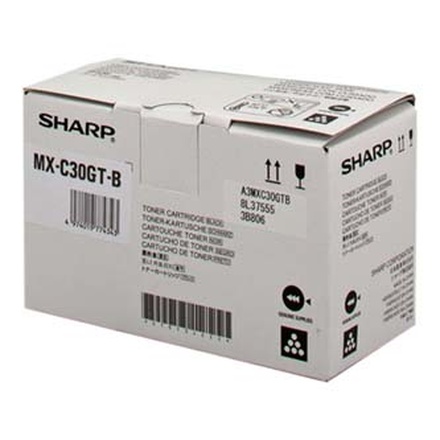 Papírenské zboží - Sharp originální toner MX-C30GTB, black, 6000str., Sharp MX-C250FE, C300WE, O