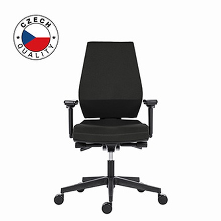 Papírenské zboží - Powerton Kancelářské ergonomické křeslo Sima, Černé