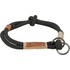 Papírenské zboží - BE NORDIC halb einziehbares Halsband, schwarz/sand L-XL: 55 cm/ 13 mm