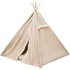 Papírenské zboží - Tipi BOHO mit Kissen, 55 x 65 x 44 cm, Baumwolle, beige