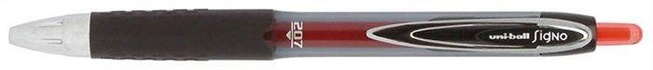 Papírenské zboží - Gelstift „UMN-207“, rot, 0,4 mm, Druckmechanismus, UNI