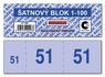 Papírenské zboží - Garderobenblock 1-100 ET290
