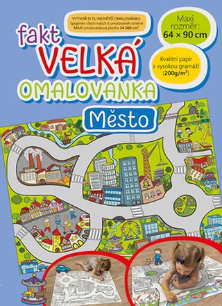 Papírenské zboží - Fakt velká omalovánka - Město