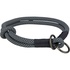 Papírenské zboží - Rundes, halb einziehbares Soft Rope-Halsband, schwarz/grau S: 35 cm/ 10 mm