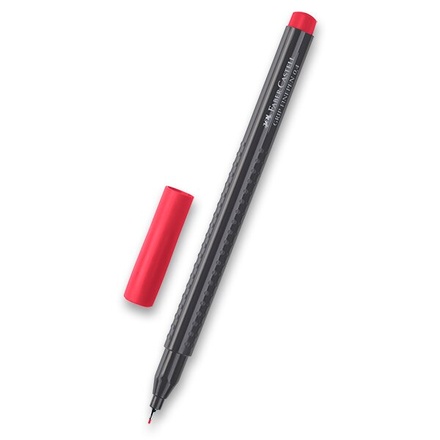 Papírenské zboží - Popisovač Grip 0.4mm karmínová Faber-Castell 151626