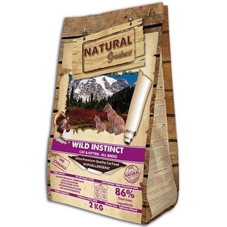 Papírenské zboží - Natural Greatness Cat Wild Instinct /kuře,krůta/ 2 kg 