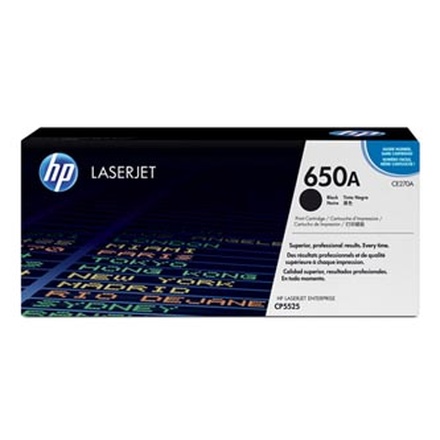 Papírenské zboží - HP originální toner CE270A, black, 13500str., HP 650A, HP LaserJet CP5525n, CP5525dn, CP5