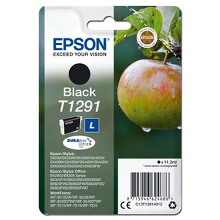 Papírenské zboží - Epson originální ink C13T12914012, T1291, black, 385str., 11,2ml, Epson Stylus SX420W, 42