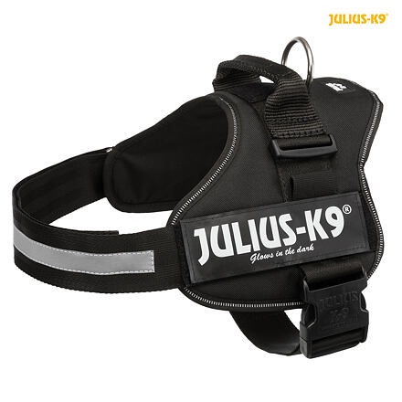 Papírenské zboží - Julius-K9 silový postroj 2/L-XL 71-96 cm/50 mm,  - černý 